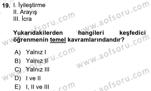 Uluslararası İşletmecilik Dersi 2018 - 2019 Yılı Tek Ders Sınav Soruları 19. Soru