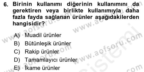 Uluslararası İşletmecilik Dersi 2018 - 2019 Yılı Tek Ders Sınav Soruları 6. Soru