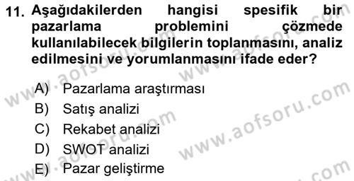 Uluslararası İşletmecilik Dersi 2019 - 2020 Yılı (Final) Dönem Sonu Sınavı 11. Soru