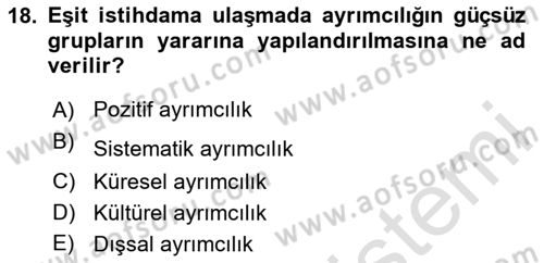 Uluslararası İşletmecilik Dersi 2020 - 2021 Yılı Yaz Okulu Sınavı 18. Soru