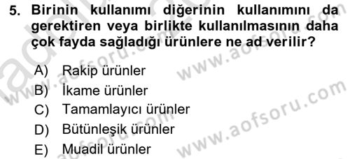 Uluslararası İşletmecilik Dersi 2022 - 2023 Yılı (Vize) Ara Sınav Soruları 5. Soru