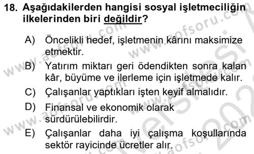 Uluslararası İşletmecilik Dersi 2022 - 2023 Yılı (Final) Dönem Sonu Sınav Soruları 18. Soru