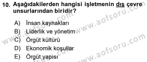 Uluslararası İşletmecilik Dersi 2023 - 2024 Yılı (Vize) Ara Sınavı 10. Soru