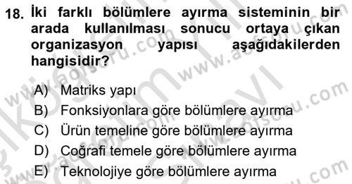 Uluslararası İşletmecilik Dersi 2025 - 2026 Yılı (Vize) Ara Sınav Soruları 18. Soru