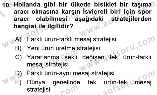 Uluslararası İşletmecilik Dersi 2025 - 2026 Yılı (Final) Dönem Sonu Sınav Soruları 10. Soru