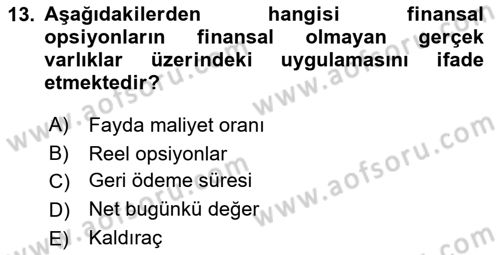 Uluslararası İşletmecilik Dersi 2025 - 2026 Yılı (Final) Dönem Sonu Sınav Soruları 13. Soru