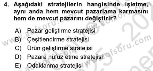 Uluslararası İşletmecilik Dersi 2025 - 2026 Yılı (Final) Dönem Sonu Sınav Soruları 4. Soru