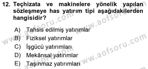 Örgüt Kuramı Dersi 2024 - 2025 Yılı Yaz Okulu Sınav Soruları 12. Soru
