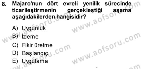 Yönetimde Güncel Yaklaşımlar Dersi 2013 - 2014 Yılı (Vize) Ara Sınav Soruları 8. Soru