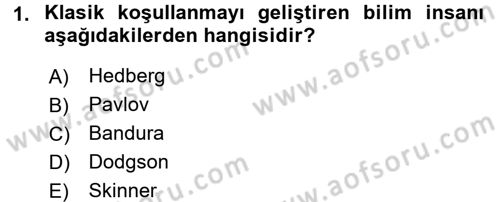 Yönetimde Güncel Yaklaşımlar Dersi 2016 - 2017 Yılı (Final) Dönem Sonu Sınavı 1. Soru