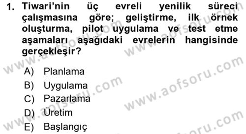 Yönetimde Güncel Yaklaşımlar Dersi 2018 - 2019 Yılı (Vize) Ara Sınav Soruları 1. Soru
