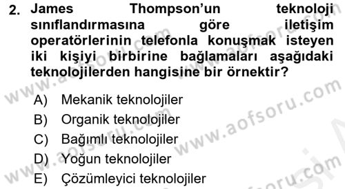 Yönetimde Güncel Yaklaşımlar Dersi 2018 - 2019 Yılı (Vize) Ara Sınav Soruları 2. Soru