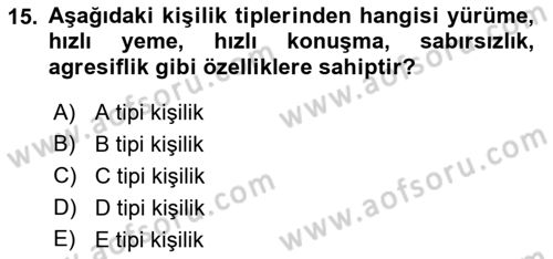 Yönetimde Güncel Yaklaşımlar Dersi 2021 - 2022 Yılı Yaz Okulu Sınavı 15. Soru