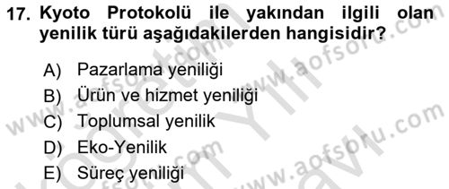 Yönetimde Güncel Yaklaşımlar Dersi 2023 - 2024 Yılı (Vize) Ara Sınav Soruları 17. Soru