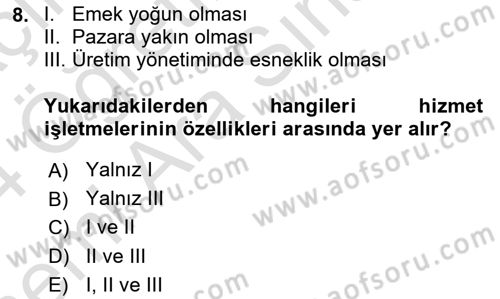 Yönetimde Güncel Yaklaşımlar Dersi 2023 - 2024 Yılı (Vize) Ara Sınav Soruları 8. Soru