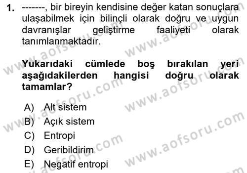 Yönetimde Güncel Yaklaşımlar Dersi 2023 - 2024 Yılı (Final) Dönem Sonu Sınav Soruları 1. Soru