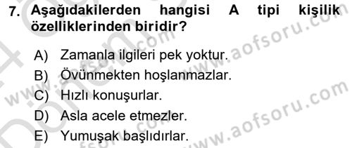 Yönetimde Güncel Yaklaşımlar Dersi 2023 - 2024 Yılı (Final) Dönem Sonu Sınav Soruları 7. Soru