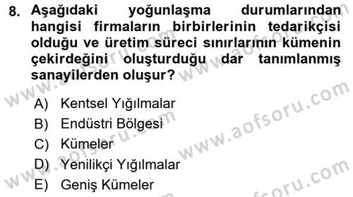 Yönetimde Güncel Yaklaşımlar Dersi 2023 - 2024 Yılı (Final) Dönem Sonu Sınav Soruları 8. Soru