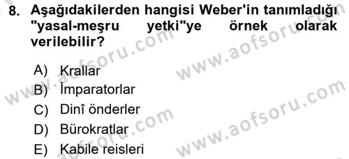 Yönetimde Güncel Yaklaşımlar Dersi 2024 - 2025 Yılı (Vize) Ara Sınav Soruları 8. Soru