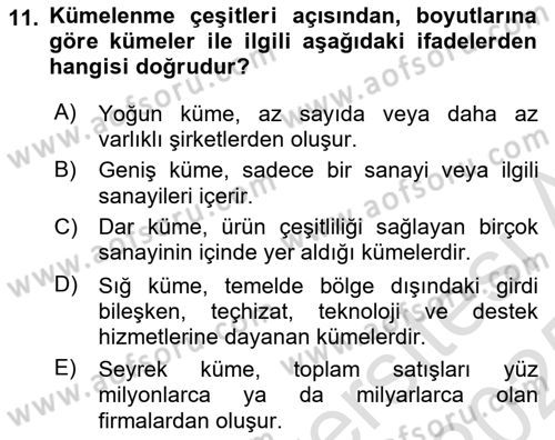 Yönetimde Güncel Yaklaşımlar Dersi 2024 - 2025 Yılı Yaz Okulu Sınav Soruları 11. Soru