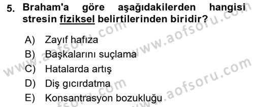 Yönetimde Güncel Yaklaşımlar Dersi 2025 - 2026 Yılı (Final) Dönem Sonu Sınav Soruları 5. Soru