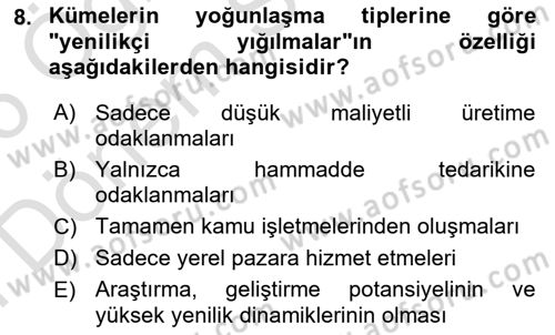 Yönetimde Güncel Yaklaşımlar Dersi 2025 - 2026 Yılı (Final) Dönem Sonu Sınav Soruları 8. Soru