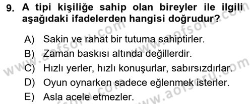 Yönetimde Güncel Yaklaşımlar Dersi 2025 - 2026 Yılı (Final) Dönem Sonu Sınav Soruları 9. Soru
