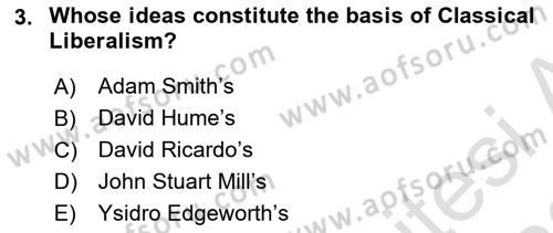 Foreign Trade Dersi 2021 - 2022 Yılı (Vize) Ara Sınav Soruları 3. Soru
