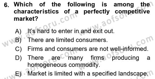 Foreign Trade Dersi 2021 - 2022 Yılı (Vize) Ara Sınav Soruları 6. Soru