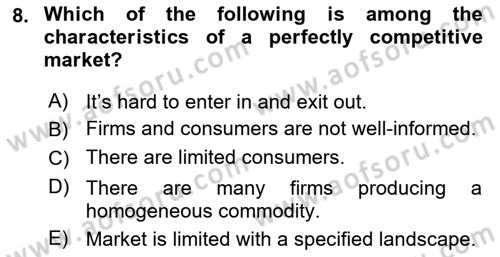 Foreign Trade Dersi 2022 - 2023 Yılı Yaz Okulu Sınav Soruları 8. Soru