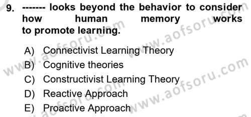 Human Resource Management Dersi 2021 - 2022 Yılı Yaz Okulu Sınav Soruları 9. Soru