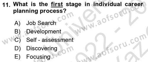 Human Resource Management Dersi 2022 - 2023 Yılı Yaz Okulu Sınav Soruları 11. Soru