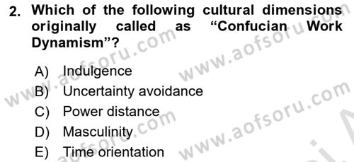 International Business Dersi 2020 - 2021 Yılı Yaz Okulu Sınav Soruları 2. Soru