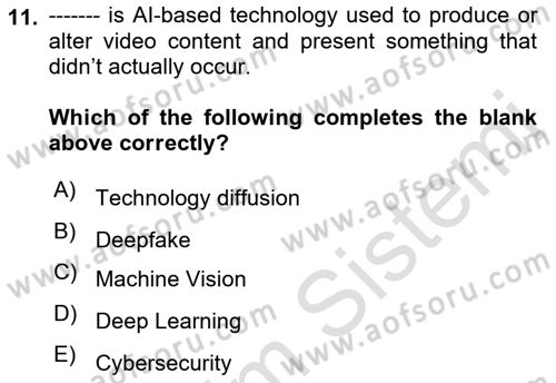 International Business Dersi 2021 - 2022 Yılı (Vize) Ara Sınav Soruları 11. Soru