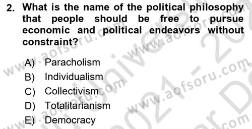 International Business Dersi 2021 - 2022 Yılı (Vize) Ara Sınav Soruları 2. Soru