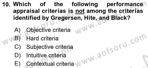 International Business Dersi 2021 - 2022 Yılı (Final) Dönem Sonu Sınav Soruları 10. Soru