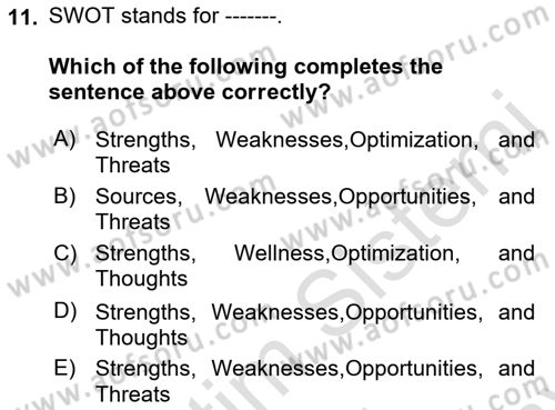 Project Management Dersi 2021 - 2022 Yılı (Final) Dönem Sonu Sınav Soruları 11. Soru