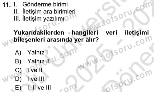 Denetim Dersi 2025 - 2026 Yılı (Final) Dönem Sonu Sınav Soruları 11. Soru