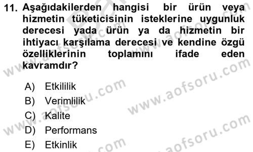 İnsan Kaynakları Yönetimi Dersi 2024 - 2025 Yılı (Final) Dönem Sonu Sınav Soruları 11. Soru