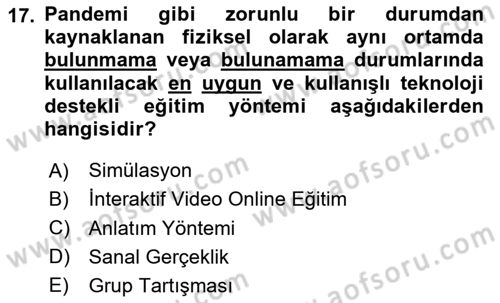İnsan Kaynakları Yönetimi Dersi 2024 - 2025 Yılı Yaz Okulu Sınav Soruları 17. Soru