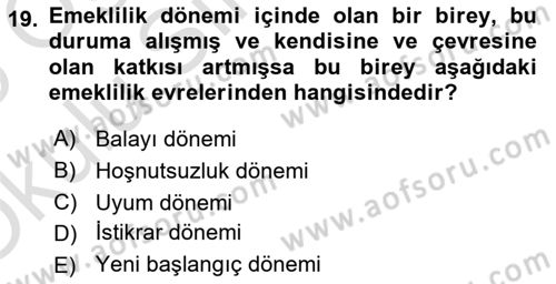 İnsan Kaynakları Yönetimi Dersi 2024 - 2025 Yılı Yaz Okulu Sınav Soruları 19. Soru