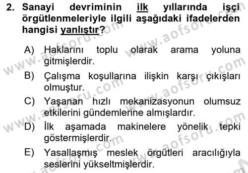 İnsan Kaynakları Yönetimi Dersi 2025 - 2026 Yılı Yaz Okulu Sınav Soruları 2. Soru
