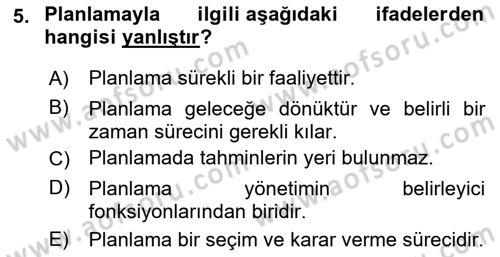 İnsan Kaynakları Yönetimi Dersi 2025 - 2026 Yılı Yaz Okulu Sınav Soruları 5. Soru