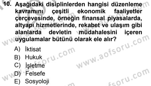 Sermaye Piyasaları ve Finansal Kurumlar Dersi 2012 - 2013 Yılı (Vize) Ara Sınavı 10. Soru