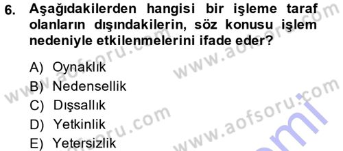 Sermaye Piyasaları ve Finansal Kurumlar Dersi 2014 - 2015 Yılı (Vize) Ara Sınavı 6. Soru