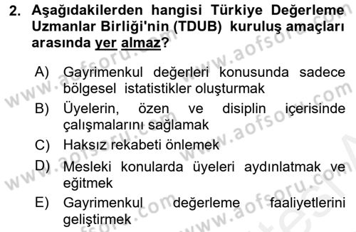 Sermaye Piyasaları ve Finansal Kurumlar Dersi 2018 - 2019 Yılı (Final) Dönem Sonu Sınavı 2. Soru