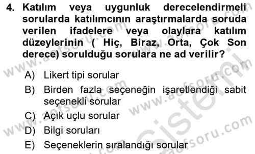 İstatistik 1 Dersi 2024 - 2025 Yılı (Final) Dönem Sonu Sınav Soruları 4. Soru