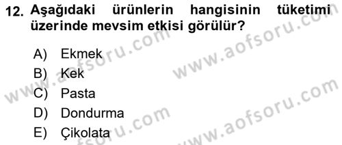 İstatistik 2 Dersi 2023 - 2024 Yılı (Final) Dönem Sonu Sınav Soruları 12. Soru