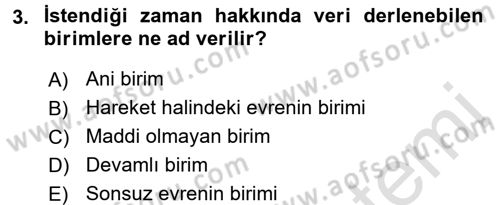 İstatistik Dersi 2016 - 2017 Yılı (Vize) Ara Sınav Soruları 3. Soru