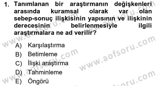 İstatistik Dersi 2017 - 2018 Yılı 3 Ders Sınav Soruları 1. Soru